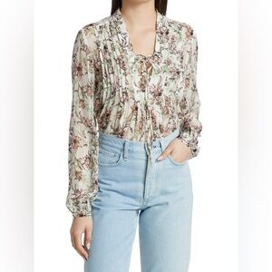 RAG & BONE Sachi Floral Lattice Top Size XS